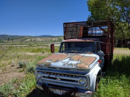 Chevrolet C-series stake truck, c. 1962